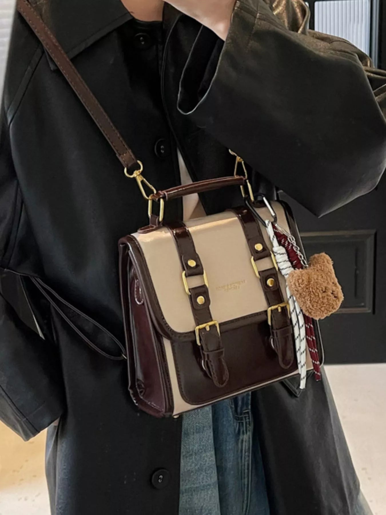Buckle Flap Backpack Bag – Briansw